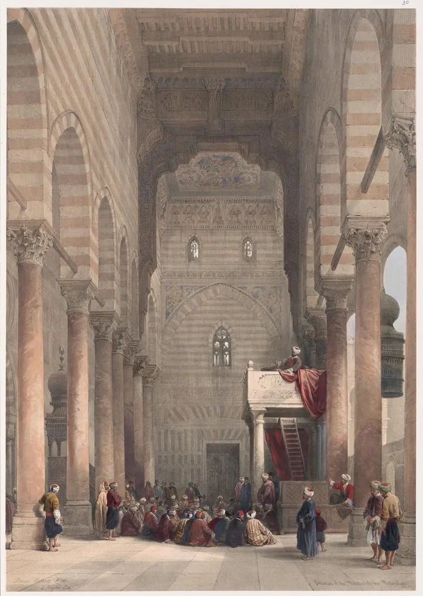 Interior of the Mosque of the Metwalys Metwalis