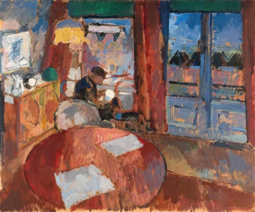 Interior with Embroiderer