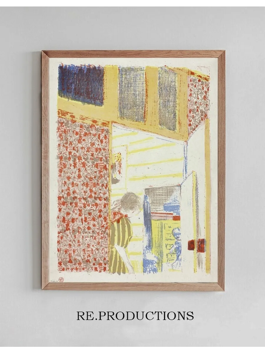Interior with Pink Wallpaper III