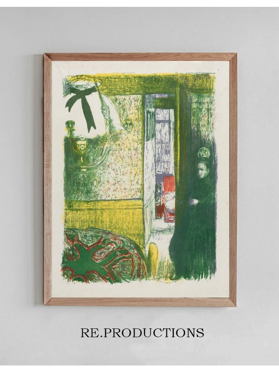 Interior with a Hanging Lamp
