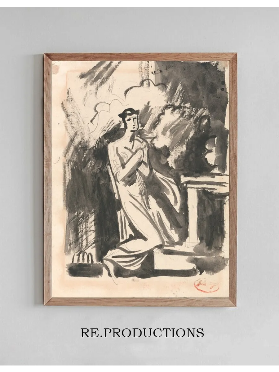 Iphigenia Kneeling Over an Altar