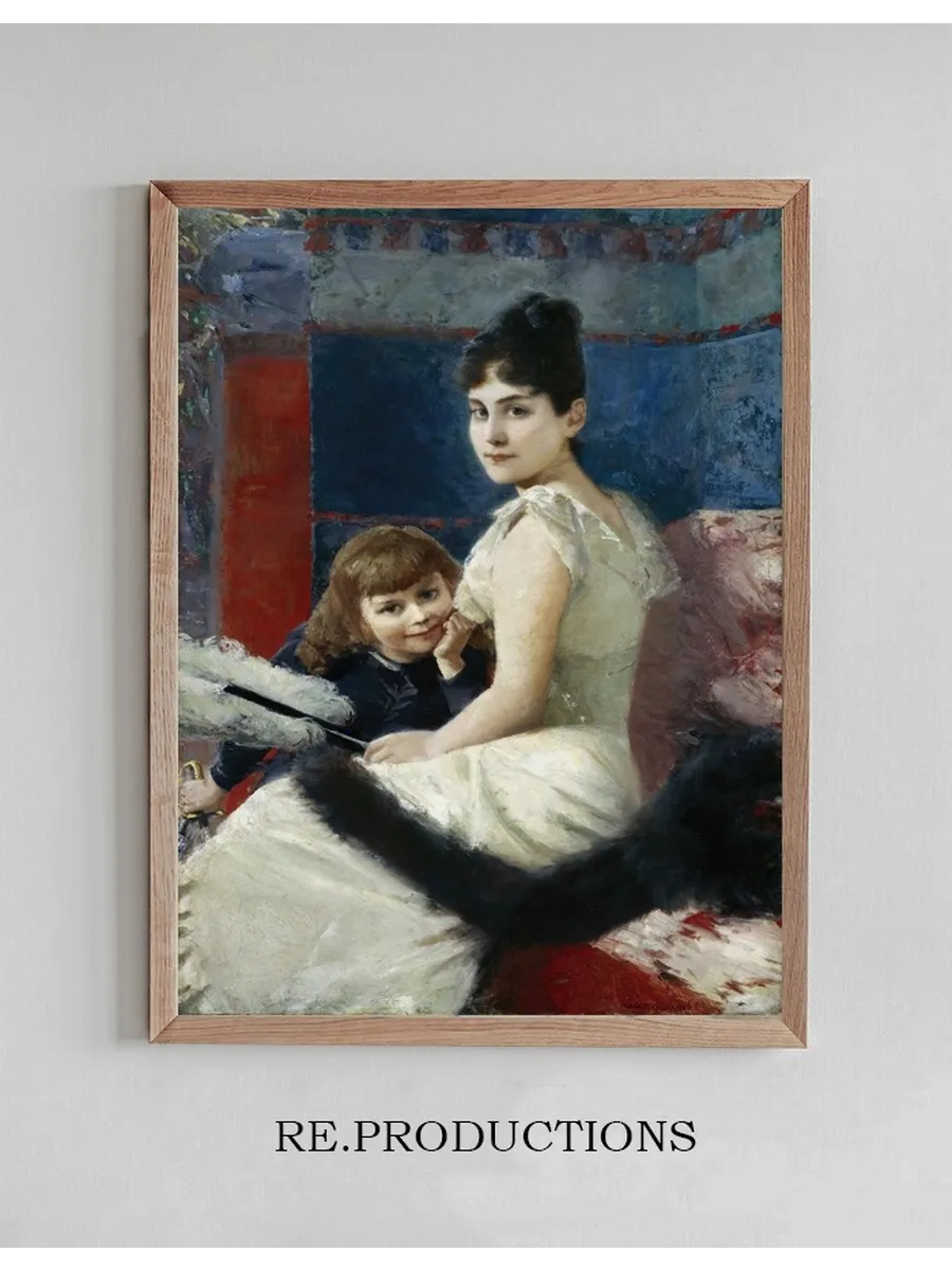 Irene von Keller with Son Balthasar