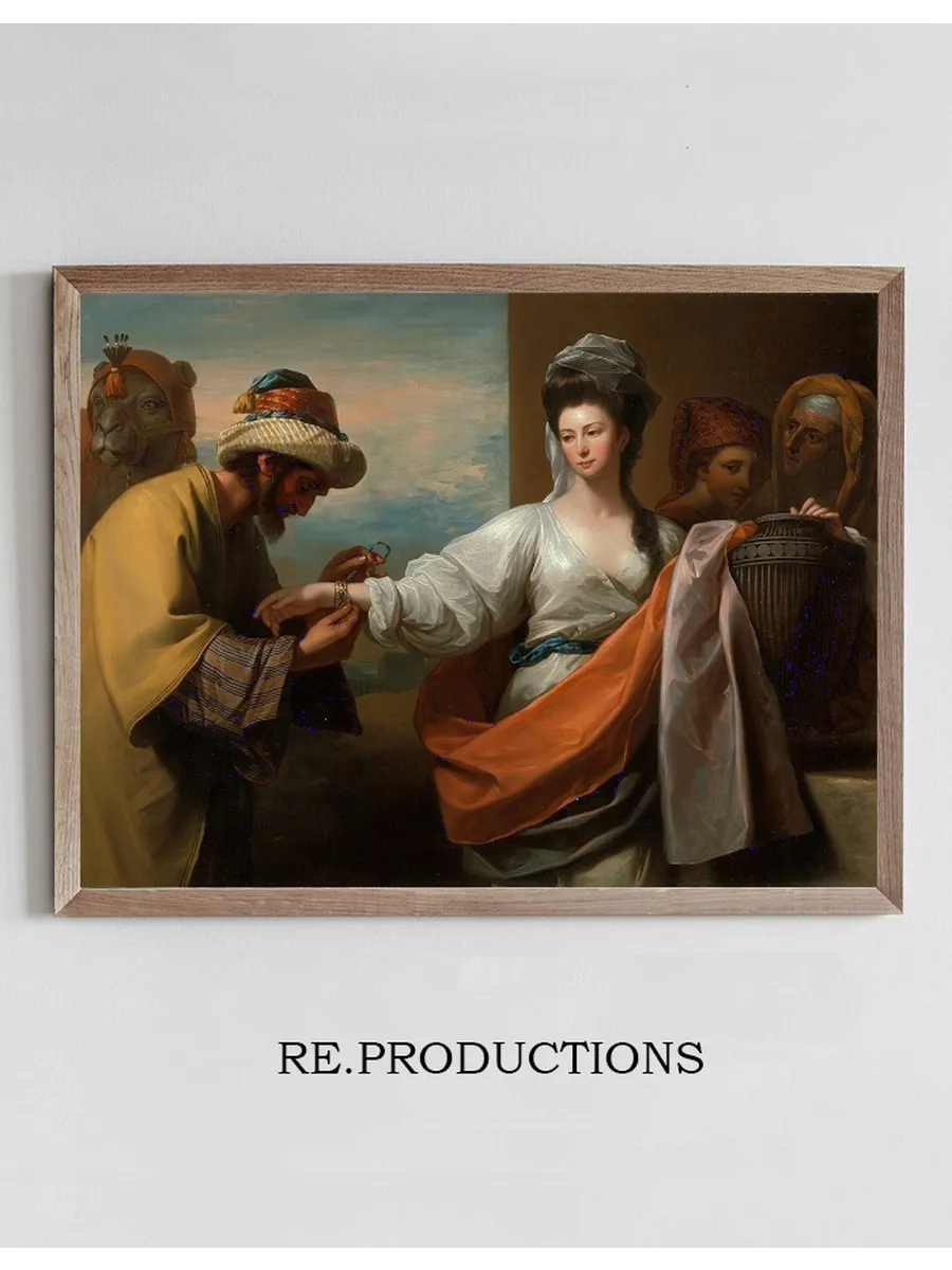 Isaac's Servant Tying The Bracelet On Rebecca's Arm