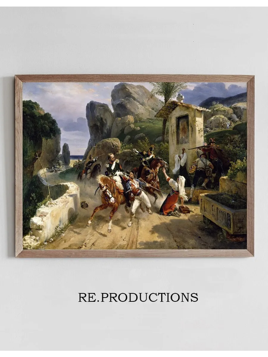Italian Brigands Surprised By Papal Troops