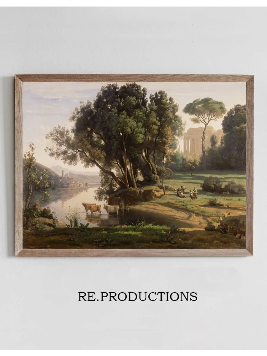 Italian Landscape (Site d Italie, Soleil Levant)