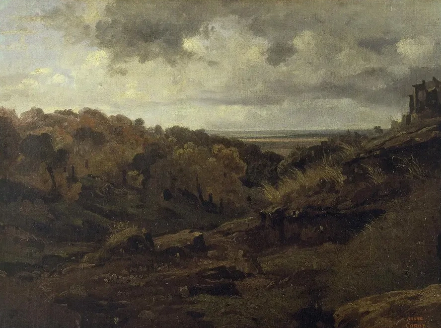 Italian Landscape Near Marino in Autumn
