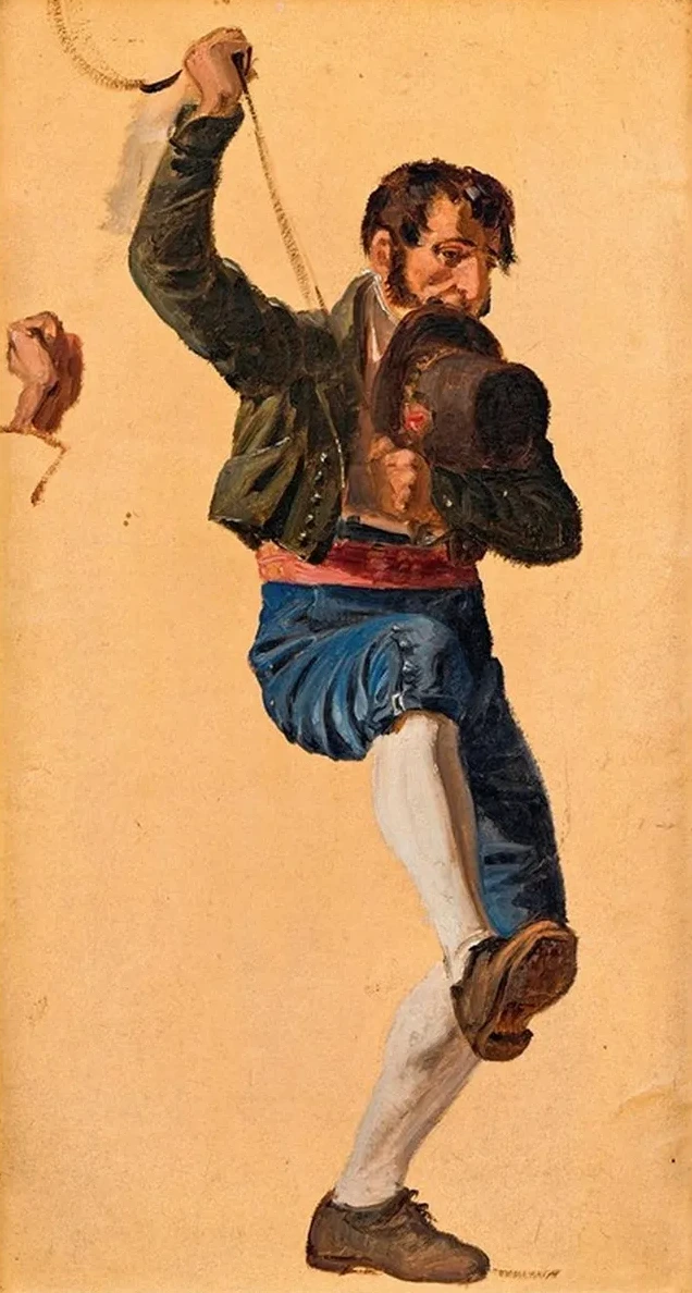 Italian. Study for The St. Anthony Feast Day in Rome