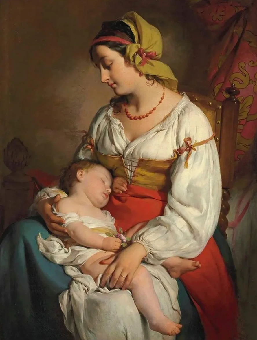 Italienische Mutter Mit Kind