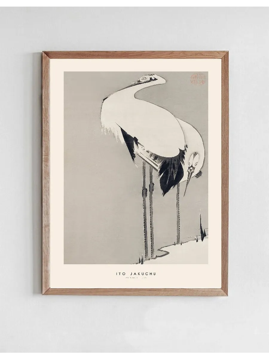 Ito Jakuchu - Two cranes