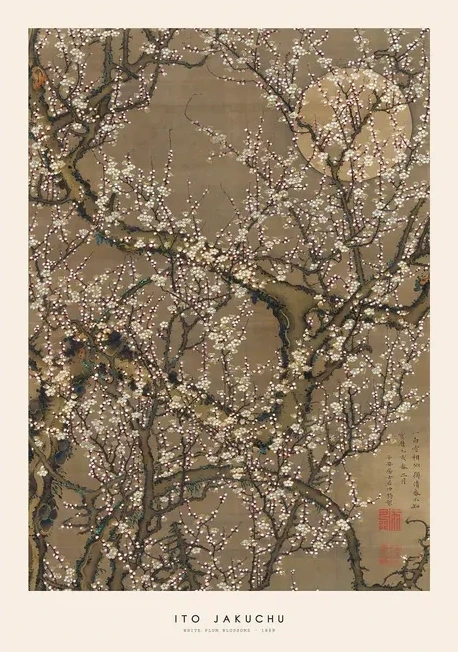 Ito Jakuchu - White Plum Blossoms