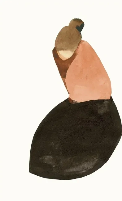 J rgen Hansson - Sitting woman XIII