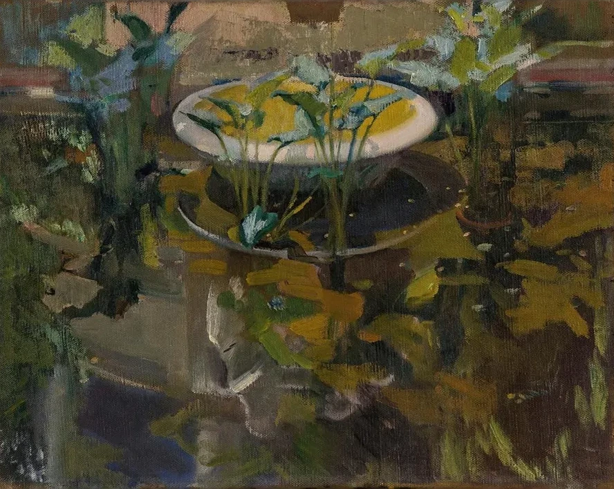Jardin De La Casa Sorolla Reflejo En Fuente De Las Confidencias (Garden At The Artist S House Reflections In T