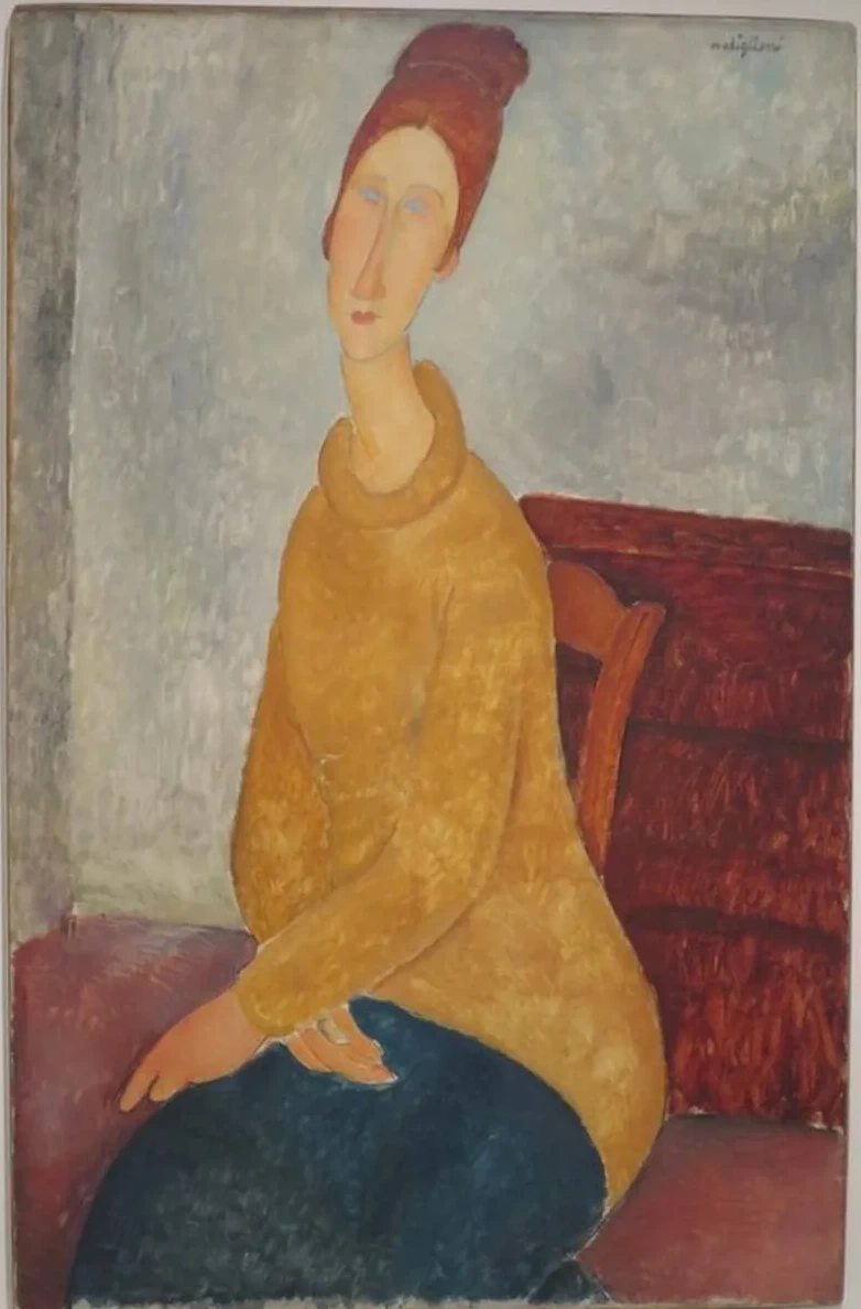 Jeanne H Buterne in Yellow Sweater