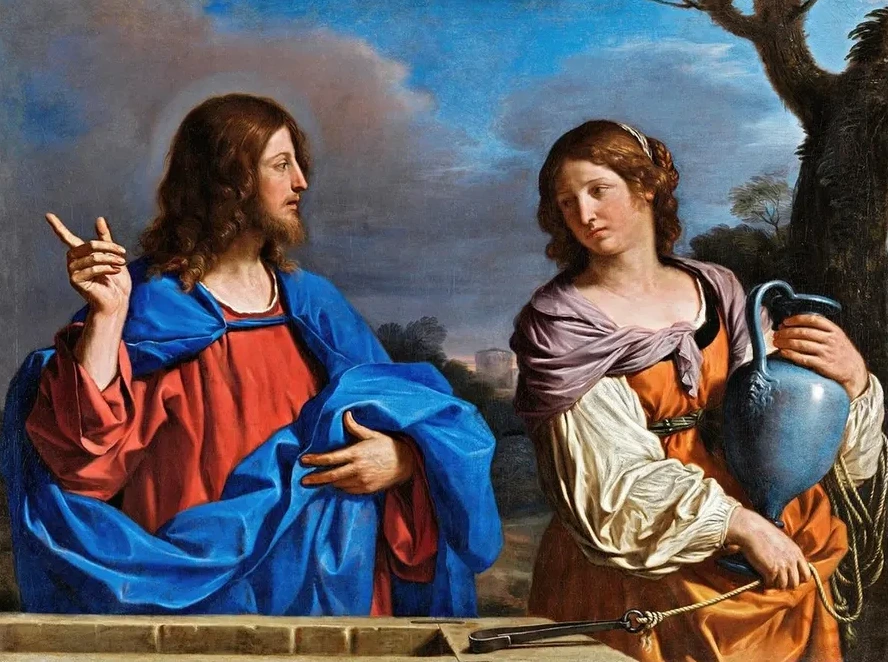 Jes's Y La Samaritana En El Pozo