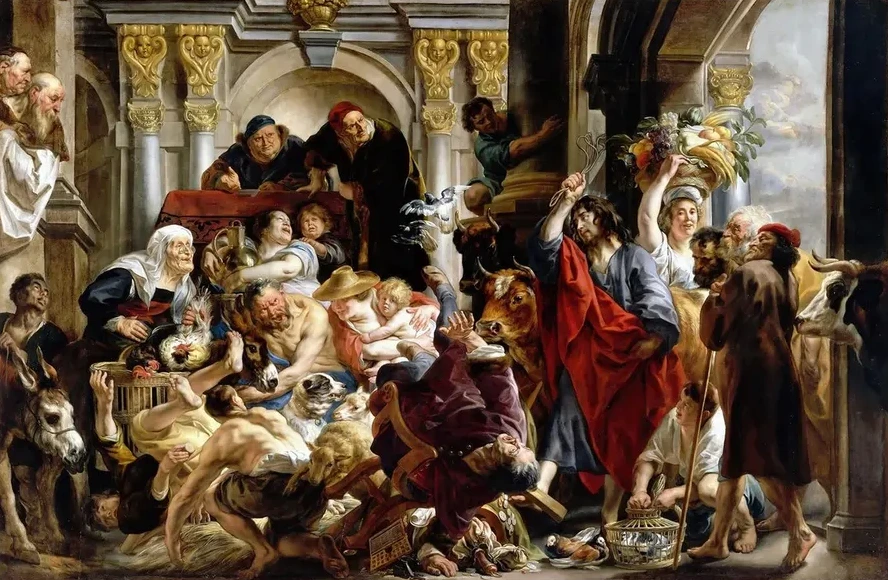 Jesus Driving The Merchants From The Temple