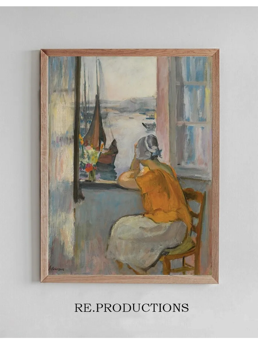 Jeune Femme Devant La Fen tre Ouverte L le D yeu
