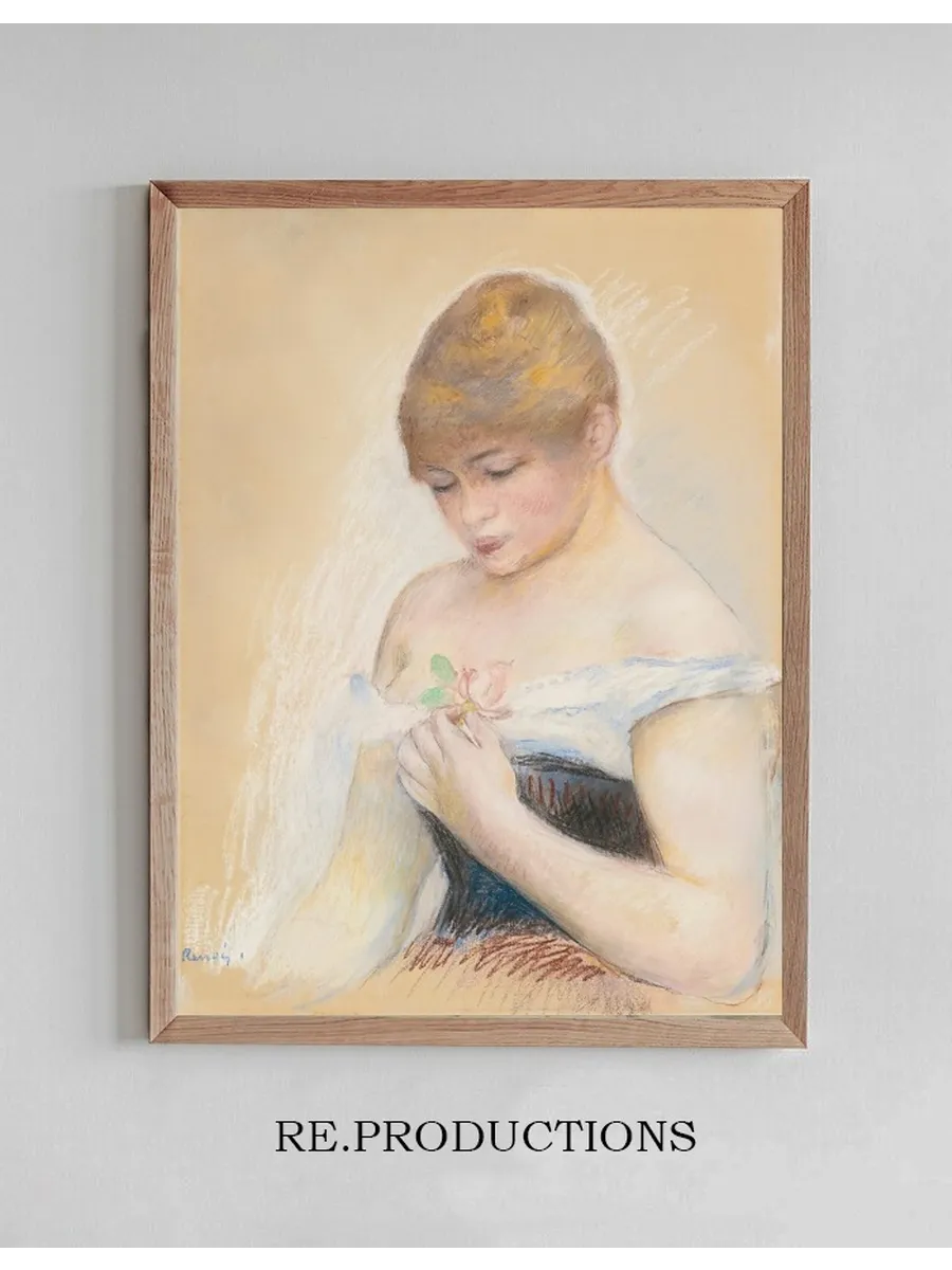 Jeune Femme Tenant Une Fleur (Portrait De Jeanne Samary)