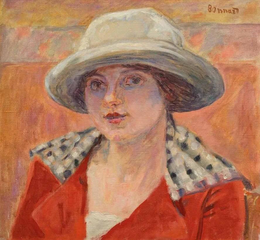 Jeune Femme Au Chapeau Blanc Ou Tude de T Te