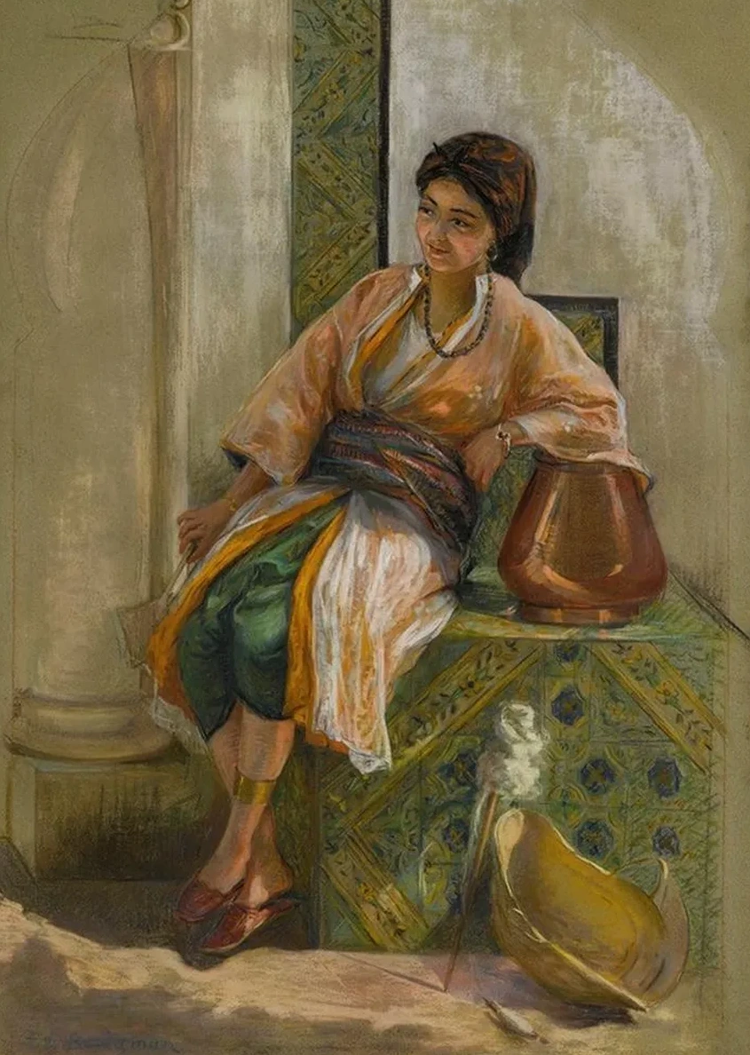 Jeune Fille L ventail
