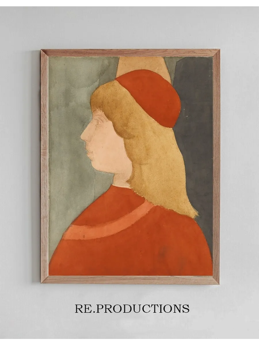 Jeune Homme, Vu De Profil Copie D apres les Fun railles De St. Baernardin De Pinturicchio