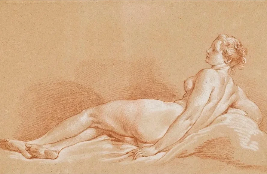 Jeune Femme Allong E
