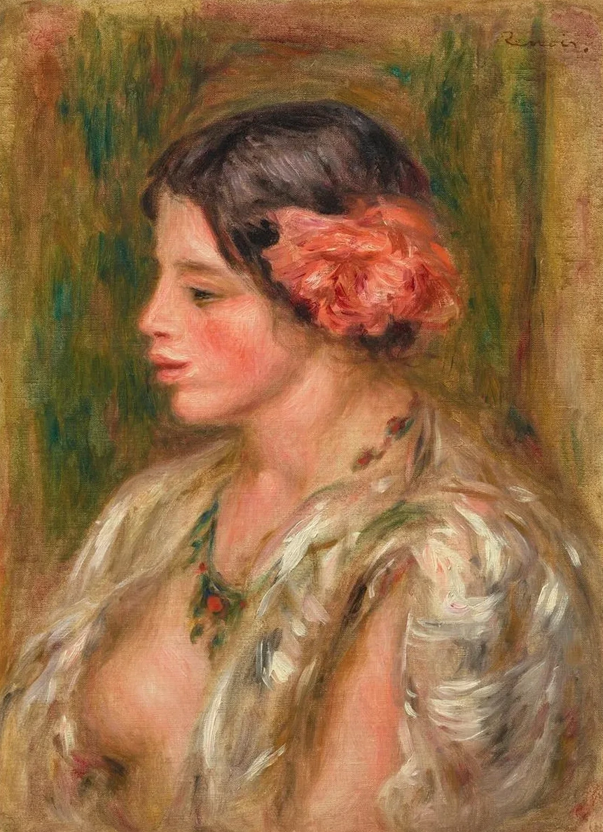 Jeune Femme la Rose
