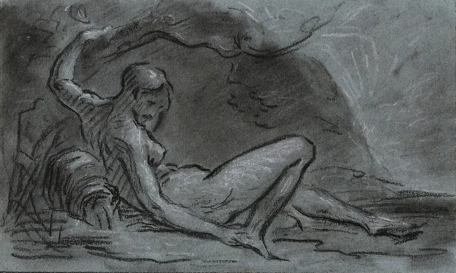 Jeune Femme Nue Allong E