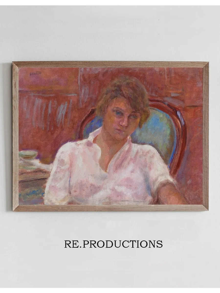 Jeune Femme R Vant Dans Un Fauteuil, Harmonie Rose