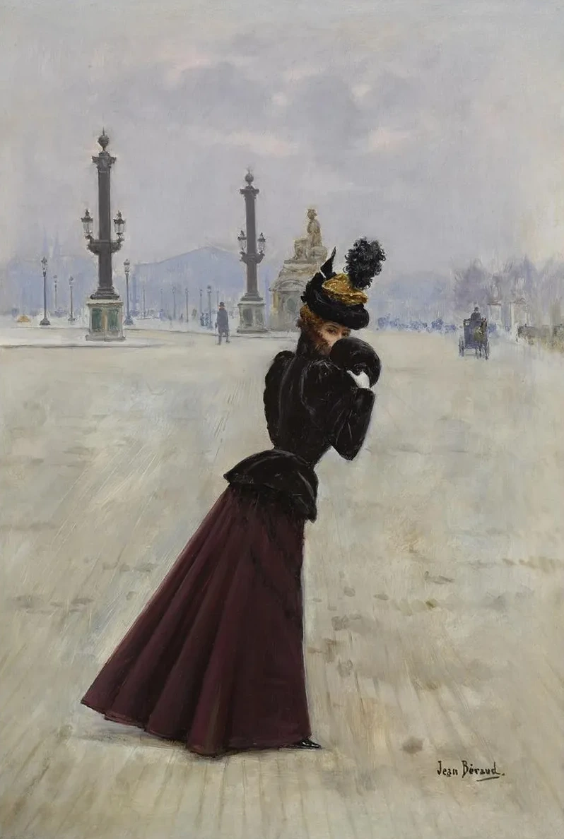 Jeune Femme, Place de la Concorde