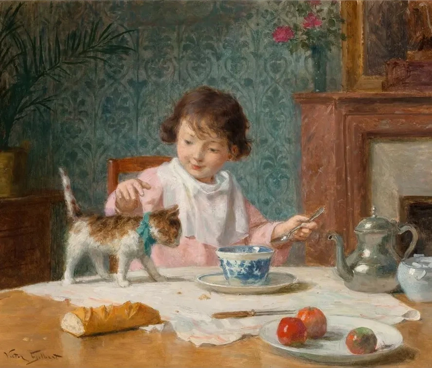 Jeune Fille Au Chat