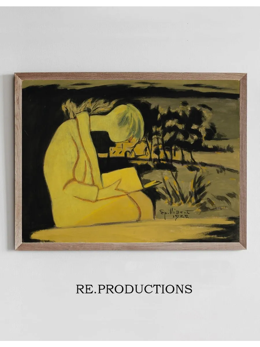 Jeune Fille En Jaune, Lisant