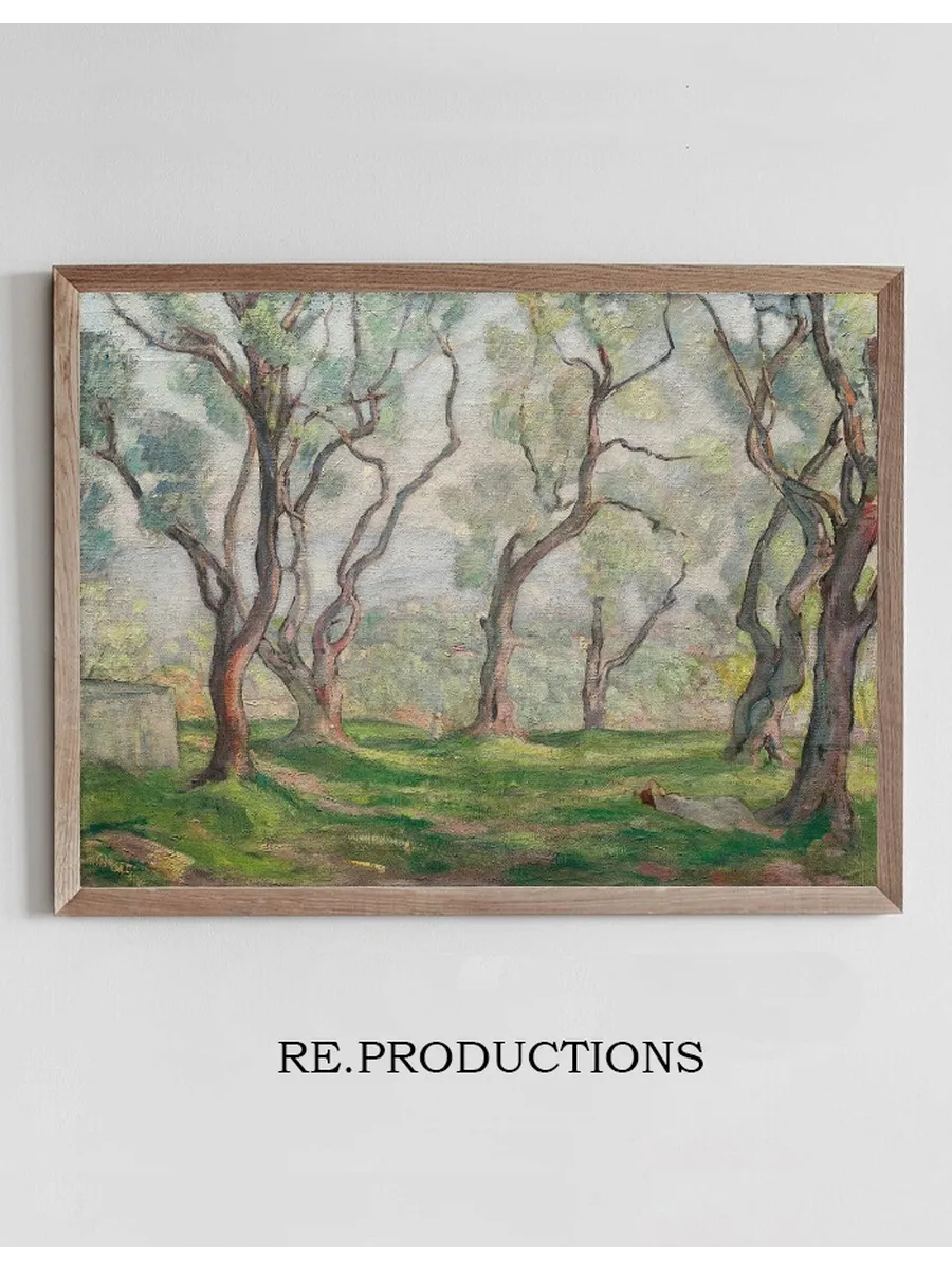 Jeune Fille Endormie Sous les Arbres