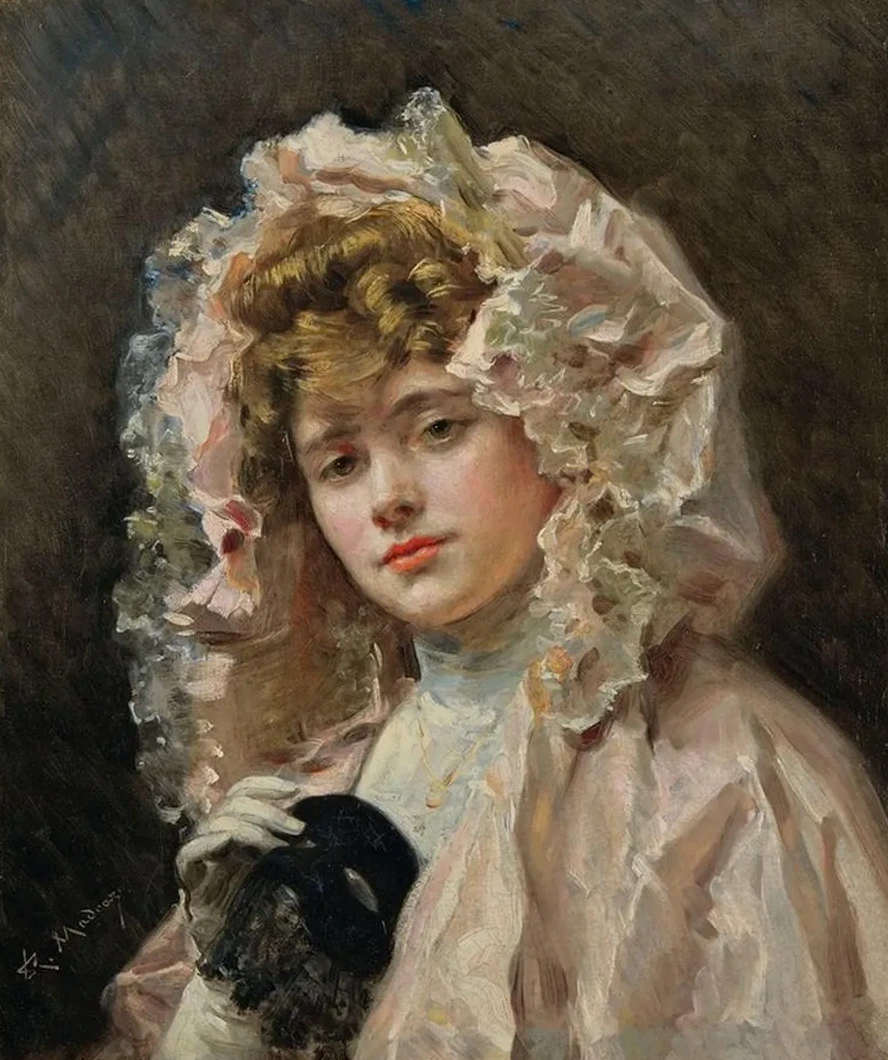 Jeune Fille Tenant Un Loup