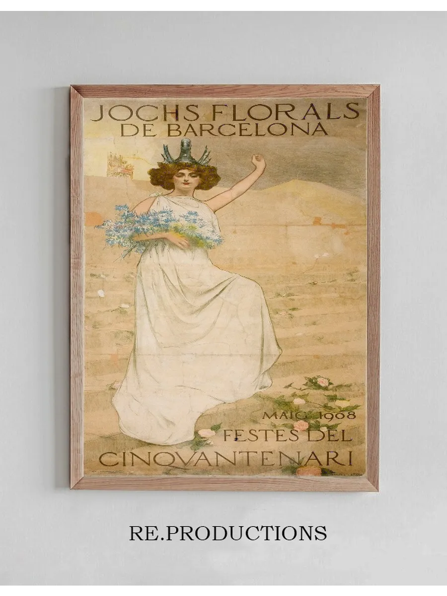 Jochs Florals De Barcelona. Festes Del Cinquantenari