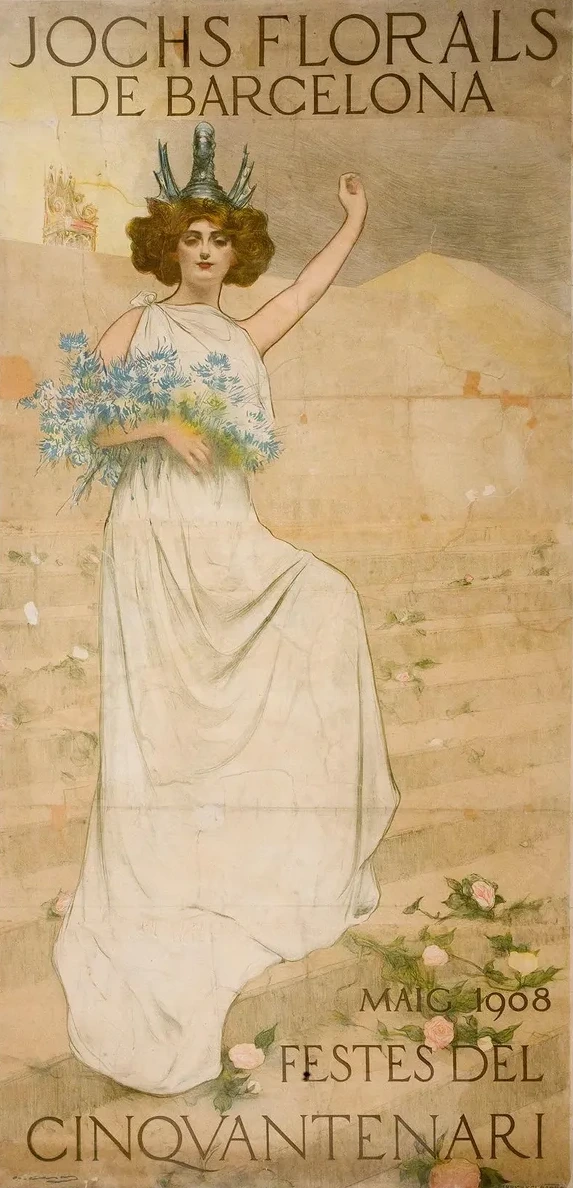 Jochs Florals De Barcelona. Festes Del Cinquantenari