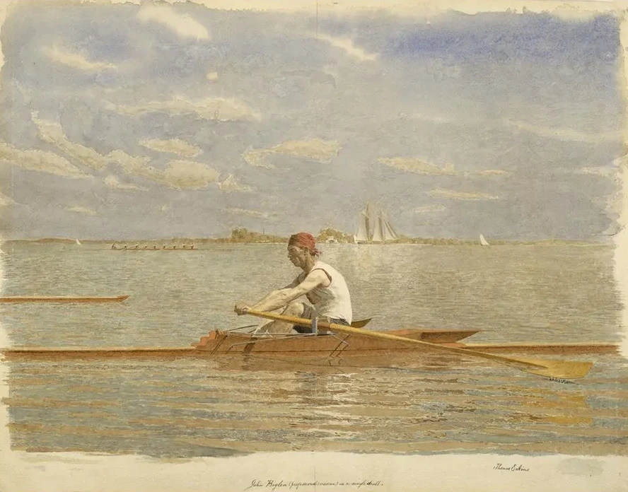 John Biglin in a Single Scull