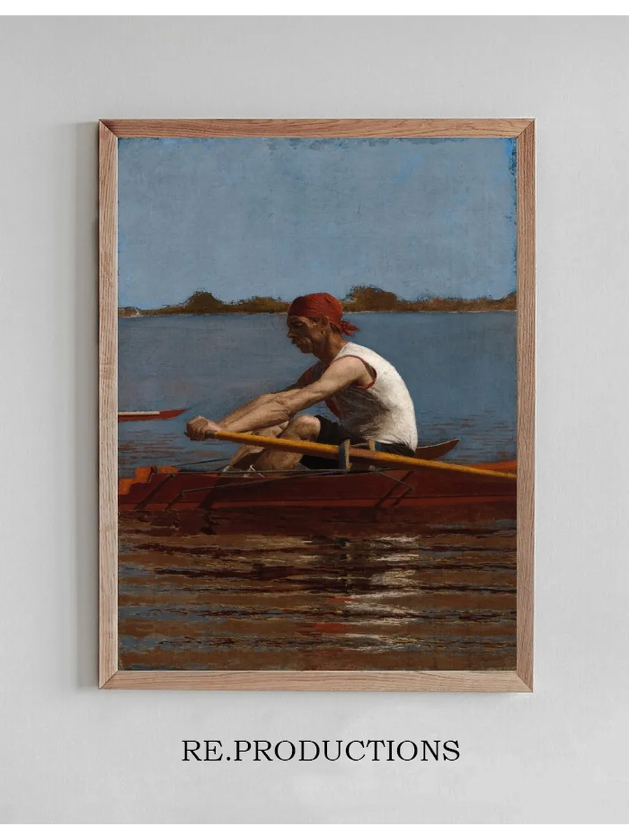 John Biglin in a SingleScull