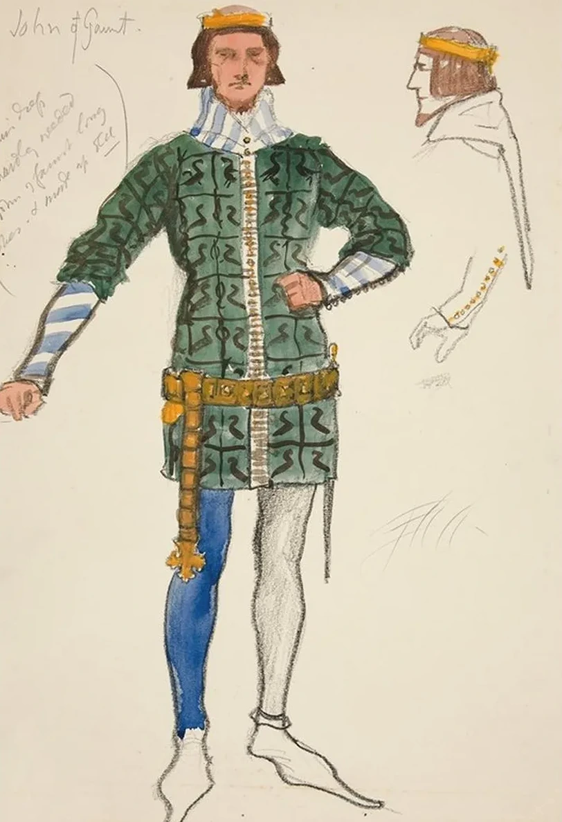 John of Gaunt, costume sketch for Henry Irving's Planned Production of King Richard II