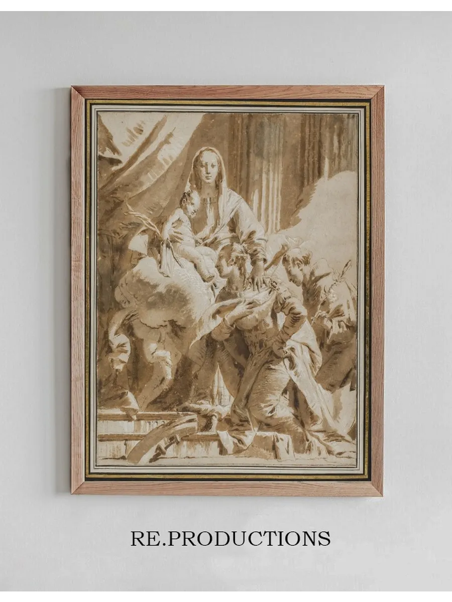 Jomfru Maria Og Barnet Med Den Hellige Antonius af Padova Og Katharina af Alexandria