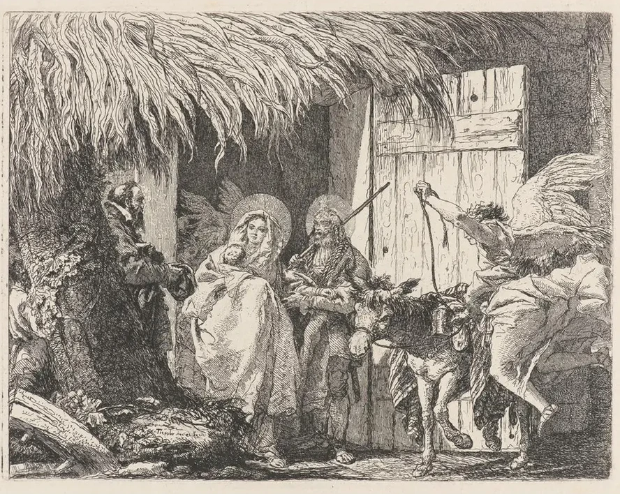 Joseph and Mary Prepare to Leave
