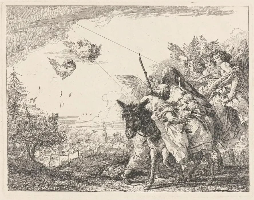 Joseph, Standing, Adores the Child