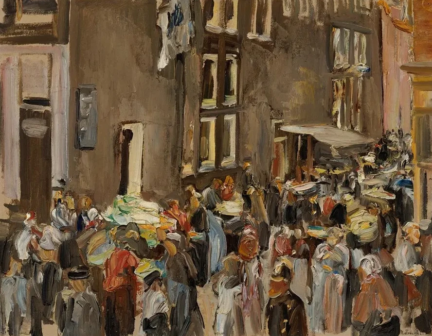Judengasse in Amsterdam, Uilenburgersteeg Ecke Jodenbreestraat
