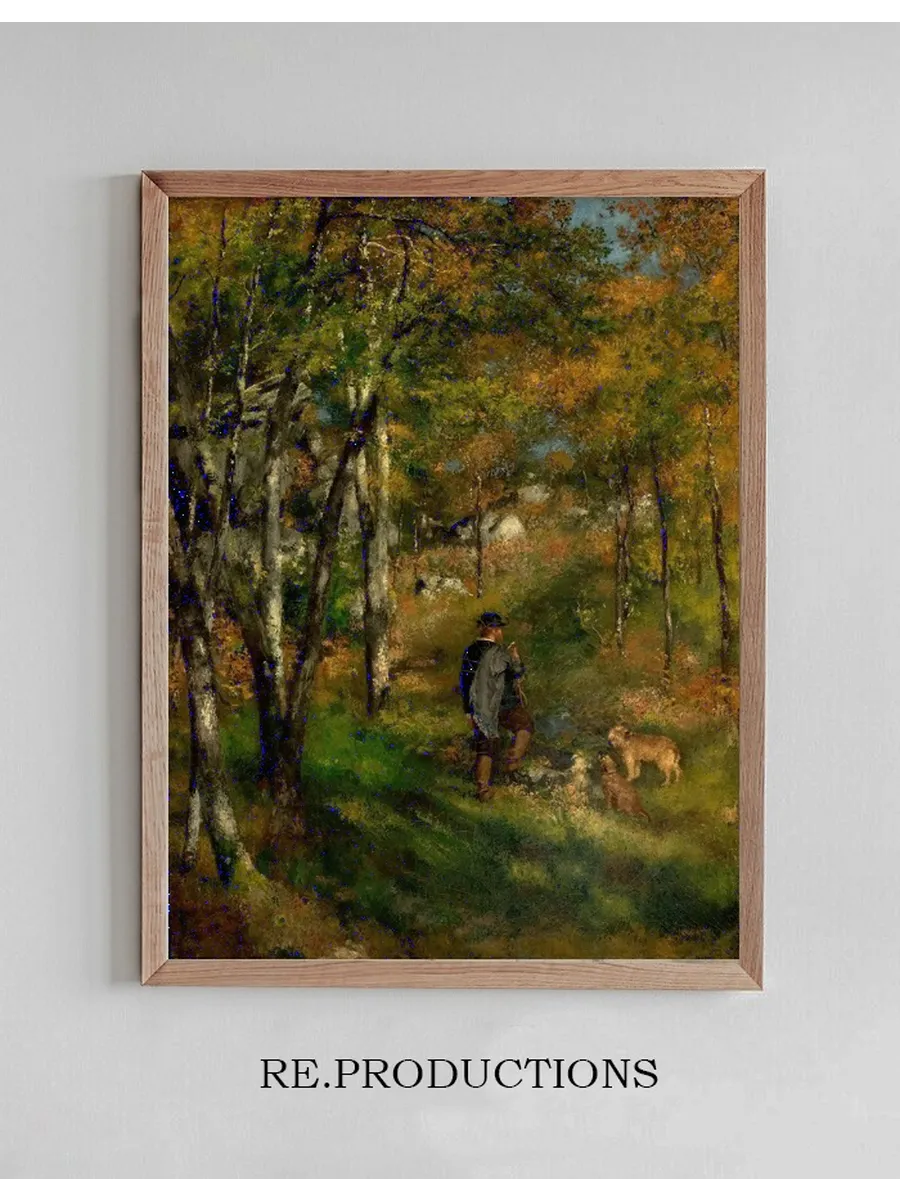 Jules le Coeur and His Dogs in the Forest of Fontainebleau