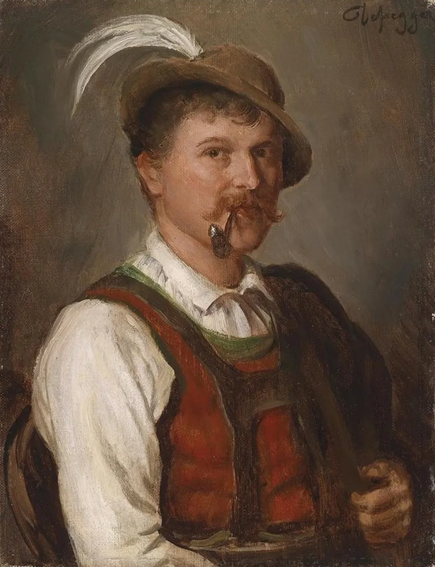 Junger Bursch in Sonntagstracht