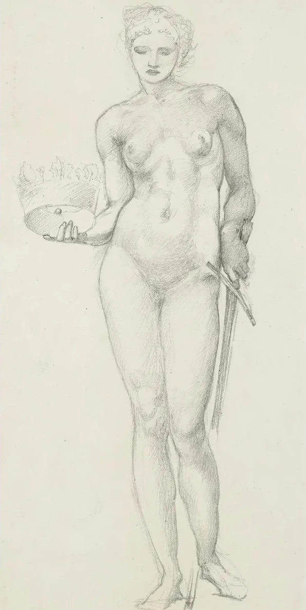 Justice, Study for a Stained Glass Window in Kolkata Cathedral
