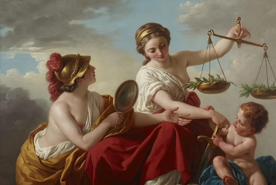 Justice Disarmed by Innocence and Applauded by Prudence