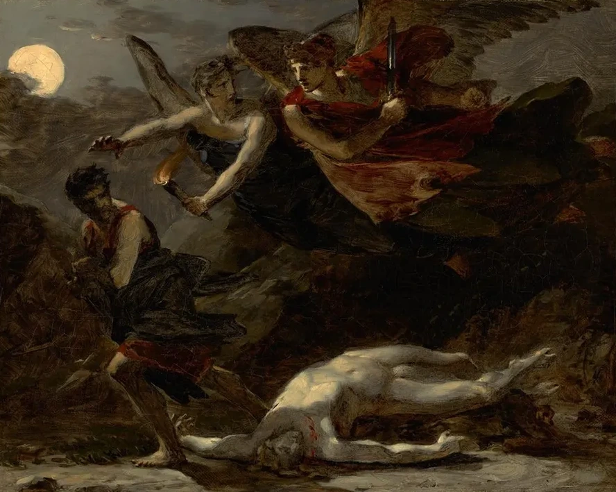 Justice and Divine Vengeance Pursuing Crime