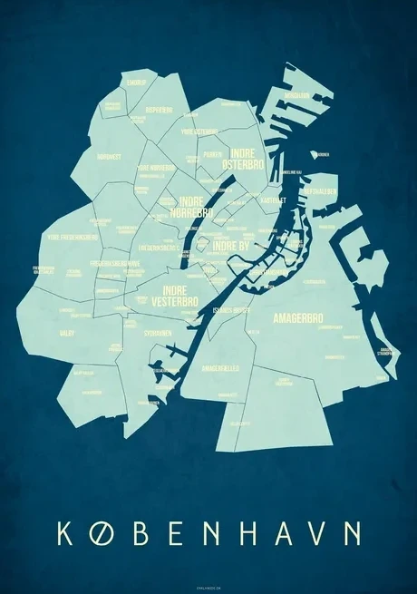 K benhavn Map - Nat