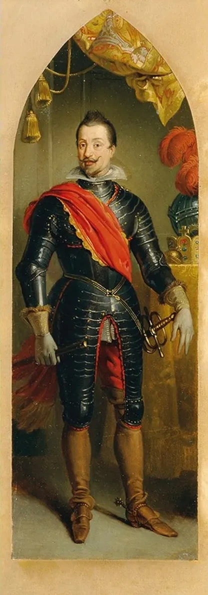 Kaiser Ferdinand II. stehend