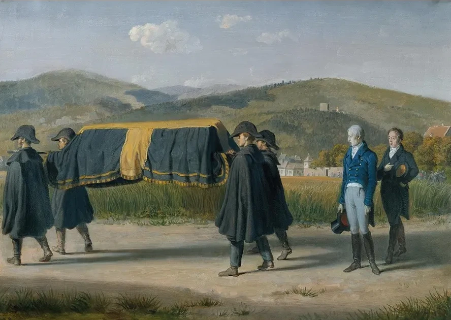 Kaiser Franz I. von Sterreich Folgt Dem Sarg Eines Armen